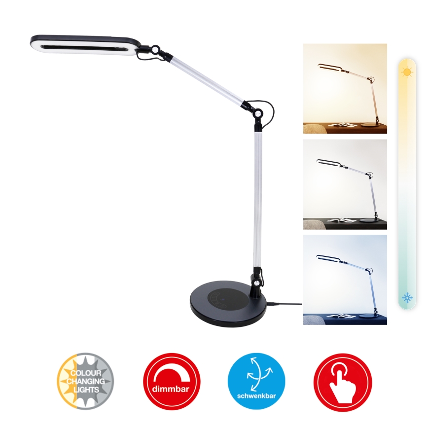 Brilo - Lámpara de mesa táctil LED regulable LED/6,6W/230V 3000/4000/6000K