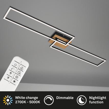 Brilo - Lámpara de techo LED regulable FRAME 2xLED/20W/230V 2700-5000K + control remoto