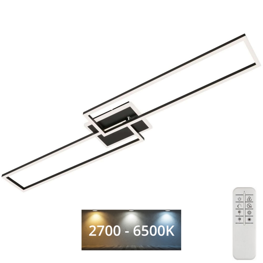 Brilo - Lámpara de techo LED regulable FRAME 2xLED/20W/230V 2700-6500K + dálkové ovládán