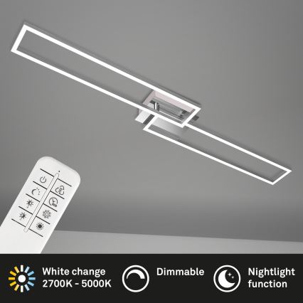 Brilo - Lámpara de techo LED regulable FRAME 2xLED/20W/230V 2700-5000K + control remoto