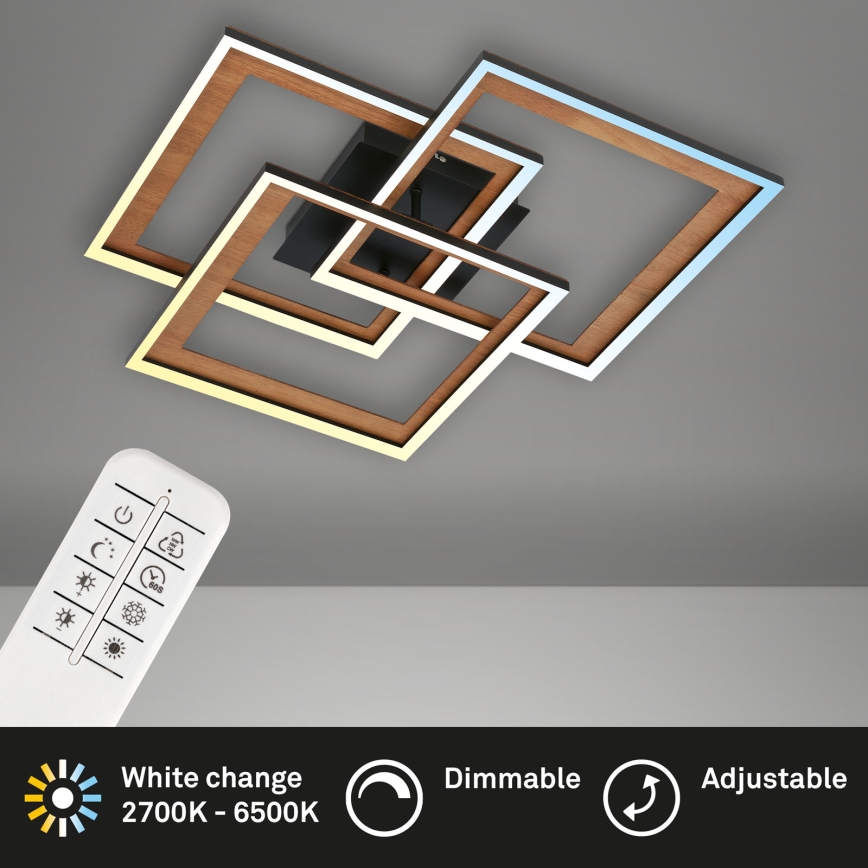Brilo - Lámpara de techo LED regulable FRAME LED/45W/230V 2700-6500K + control remoto
