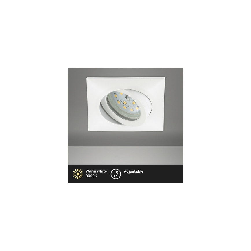 Brilo - Lámpara empotrable de baño LED LED/5W/230V IP23 blanco