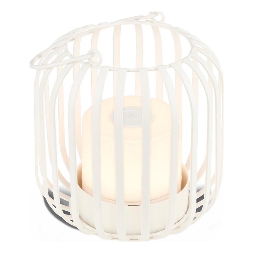 Brilo - LED Regulable Recargable exterior lámpara de mesa LED/2W/5V IP44 blanco