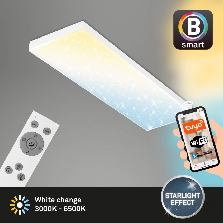 Brilo - Panel LED de superficie regulable FRAMELESS LED/28W/230V Wi-Fi Tuya + control remoto