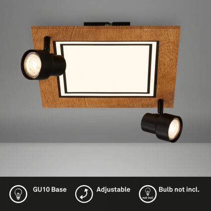 Brilo - Plafón LED LED/12W/230V + 2xGU10/9W 3000K