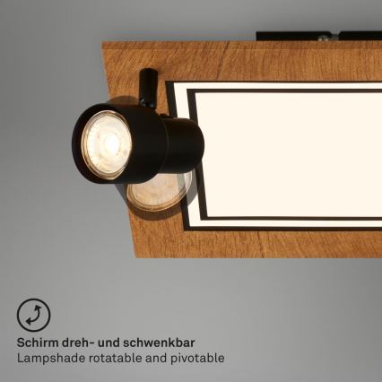 Brilo - Plafón LED LED/12W/230V + 2xGU10/9W 3000K