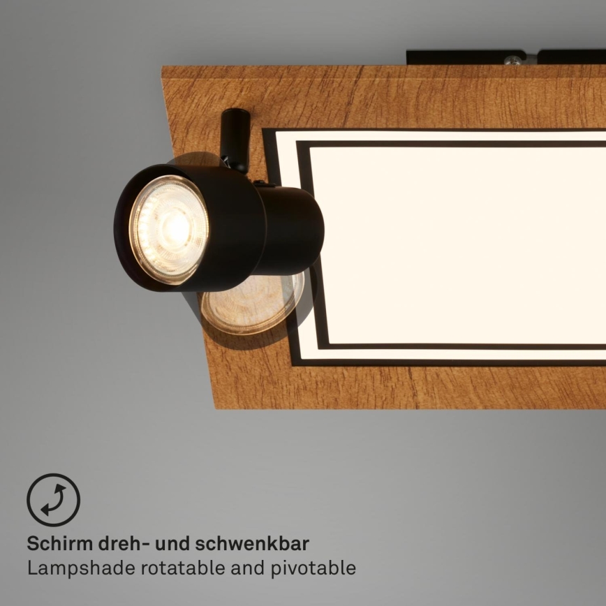 Brilo - Plafón LED LED/12W/230V + 2xGU10/9W 3000K