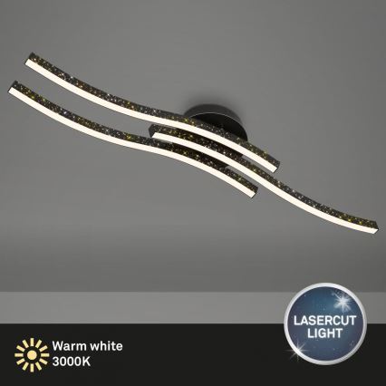 Brilo - Plafón LED LED/19W/230V 3000K negro