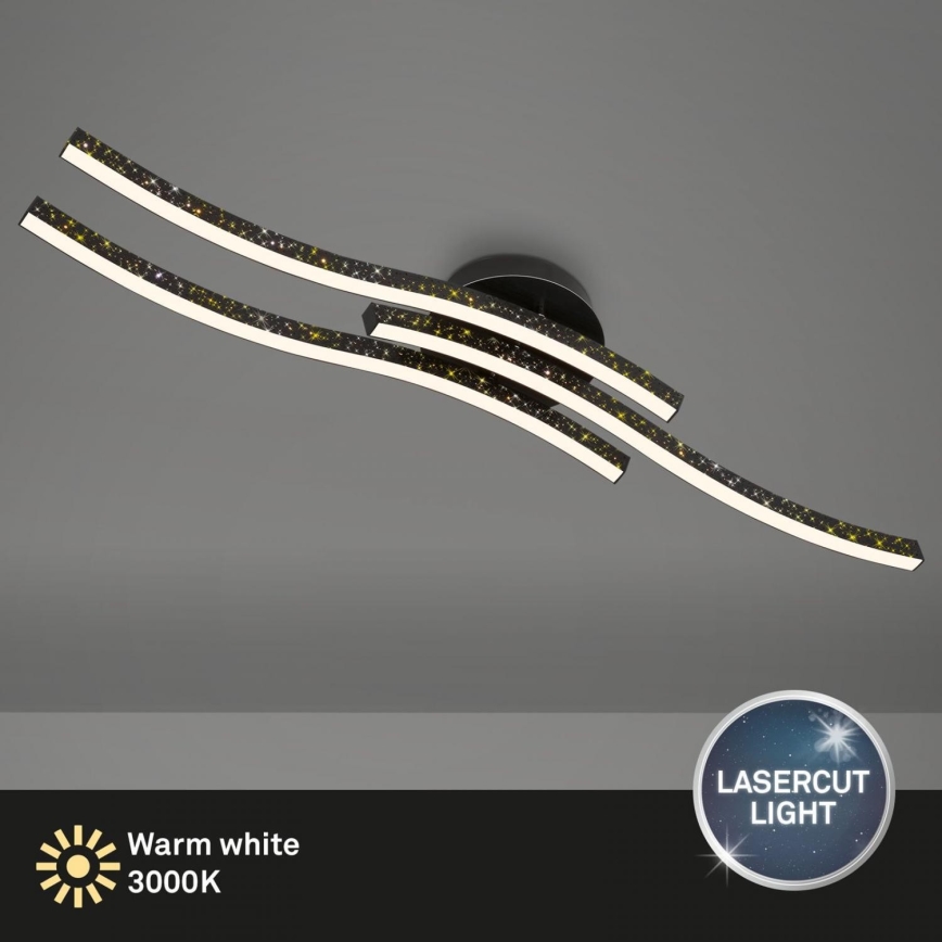 Brilo - Plafón LED LED/19W/230V 3000K negro