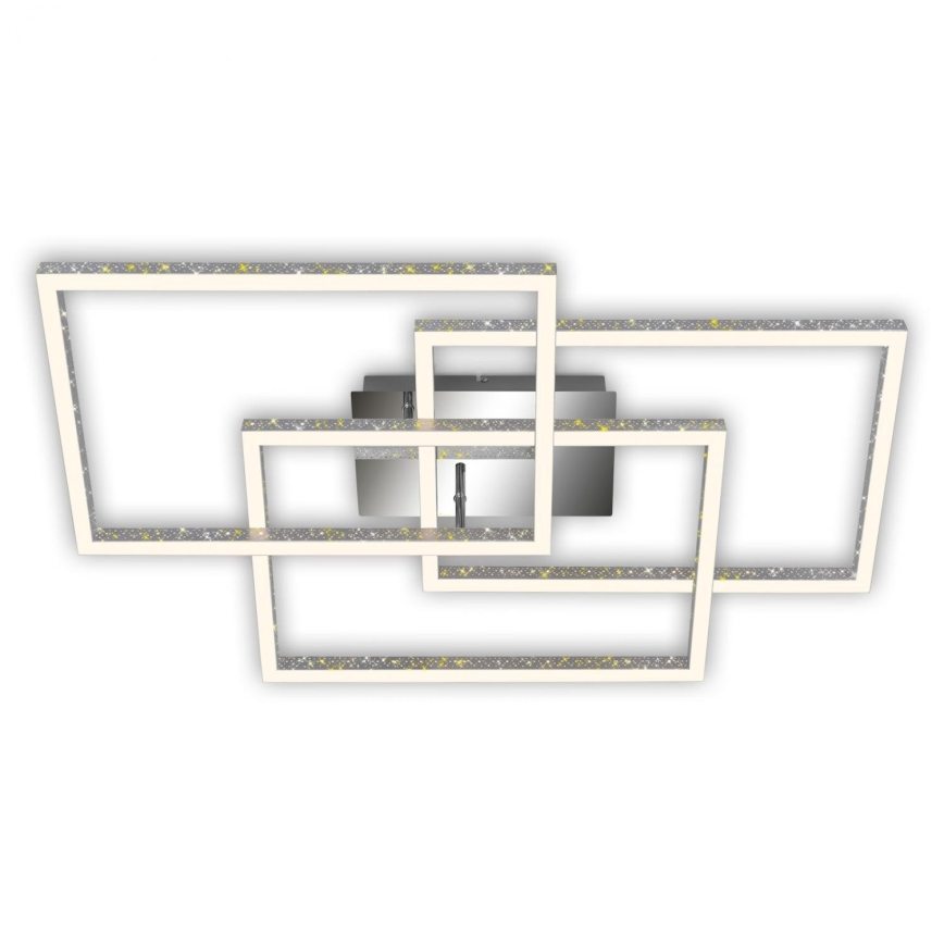 Brilo - Plafón LED regulable FRAME LED/57W/230V 3000K cromo mate