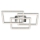 Brilo - Plafón LED regulable FRAME LED/57W/230V 3000K cromo mate