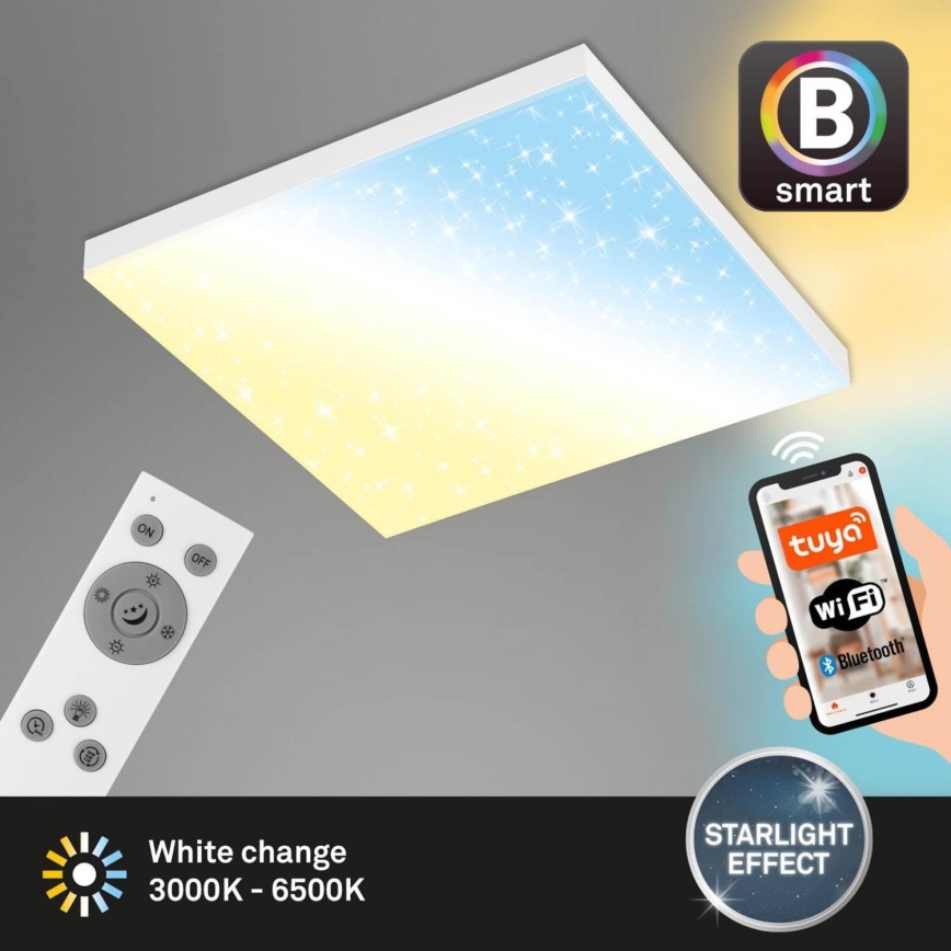 Brilo - Plafón LED regulable FRAMELESS LED/24W/230V 3000-6500K Wi-Fi Tuya + control remoto