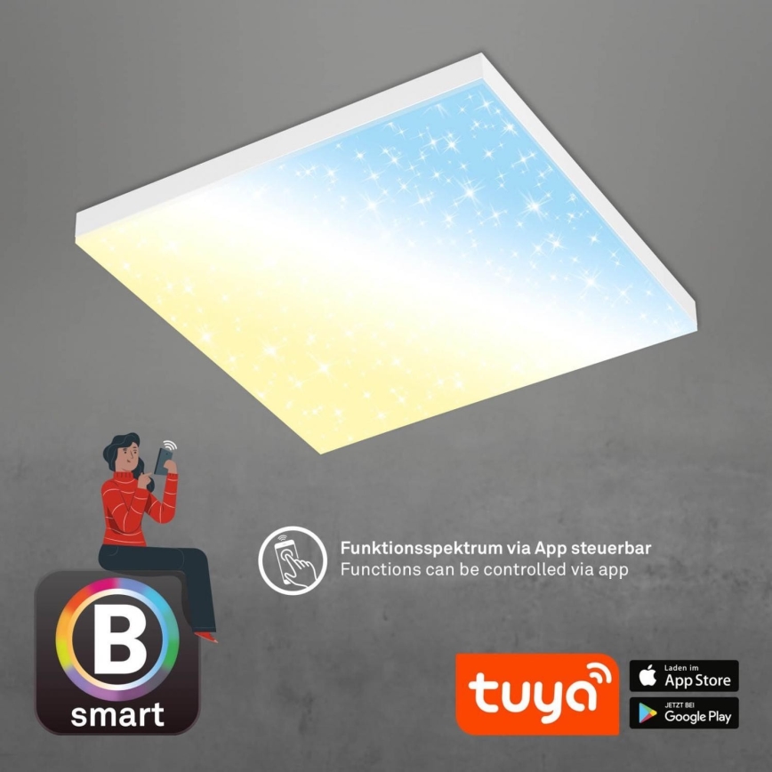 Brilo - Plafón LED regulable FRAMELESS LED/24W/230V 3000-6500K Wi-Fi Tuya + control remoto