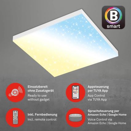 Brilo - Plafón LED regulable FRAMELESS LED/24W/230V 3000-6500K Wi-Fi Tuya + control remoto