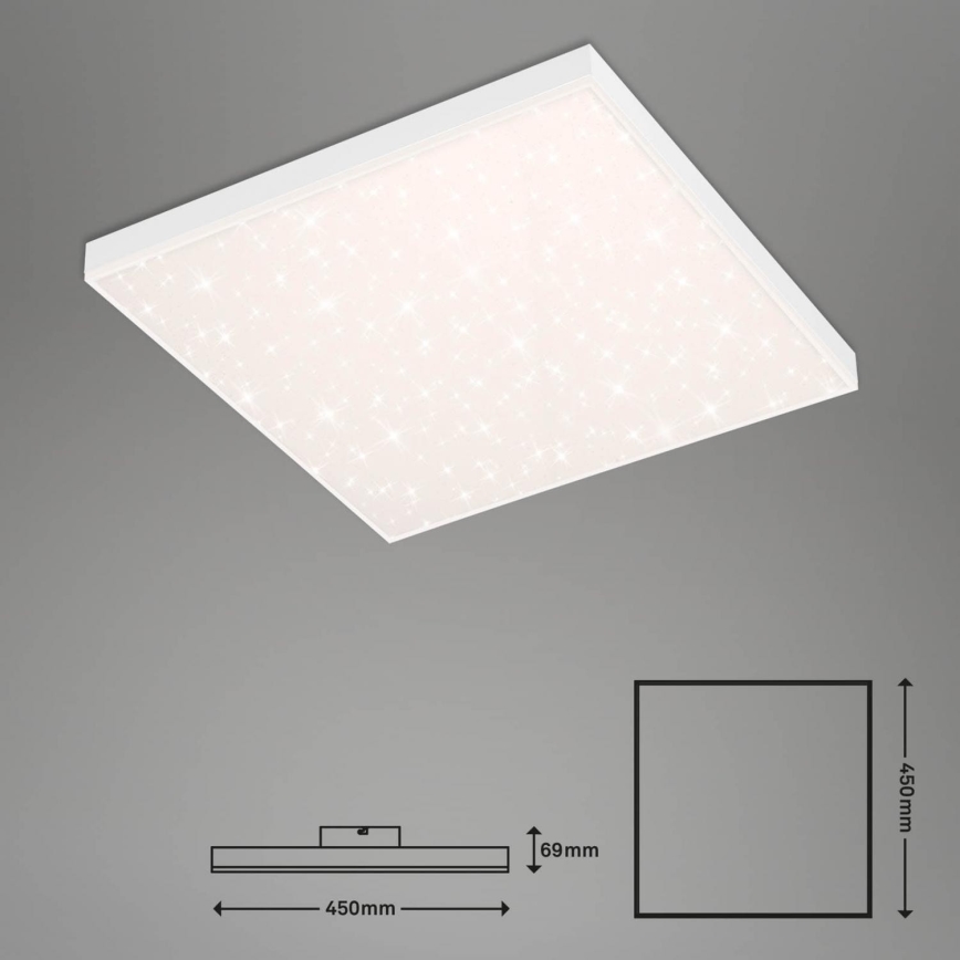 Brilo - Plafón LED regulable FRAMELESS LED/24W/230V 3000-6500K Wi-Fi Tuya + control remoto