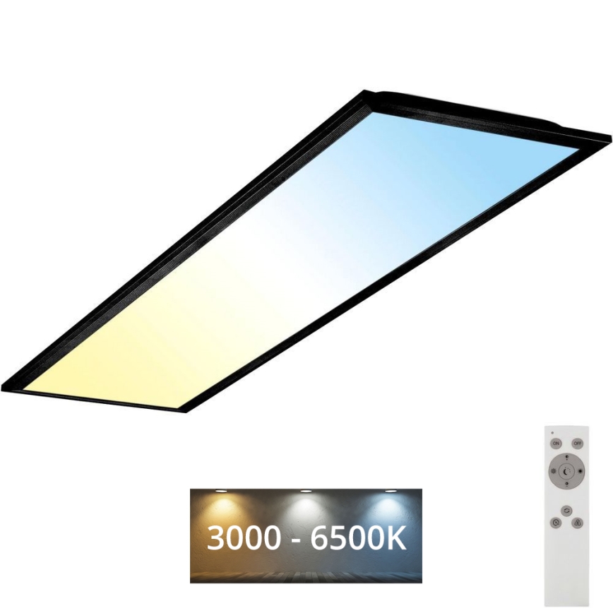 Brilo - Plafón LED regulable PIATTO LED/24W/230V 3000-6500K 100x25 cm + control remoto