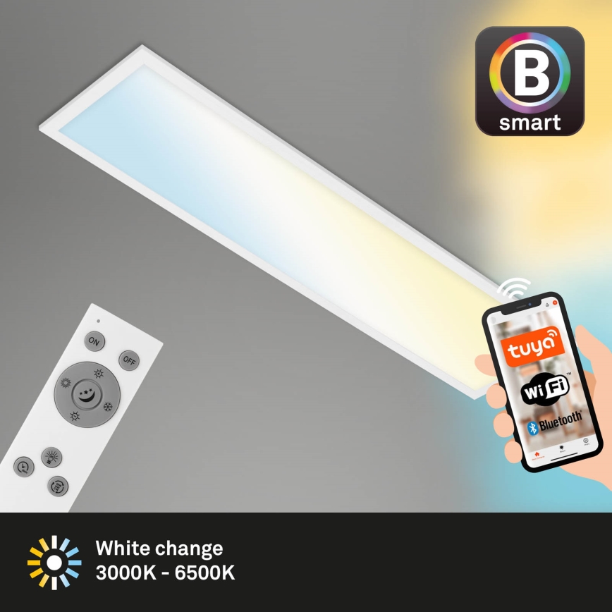 Brilo - Plafón LED regulable PIATTO LED/28W/230V 3000-6500K Wi-Fi Tuya + control remoto