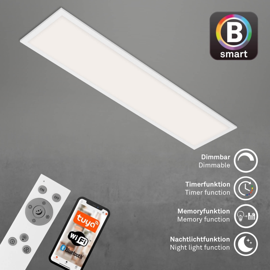 Brilo - Plafón LED regulable PIATTO LED/28W/230V 3000-6500K Wi-Fi Tuya + control remoto