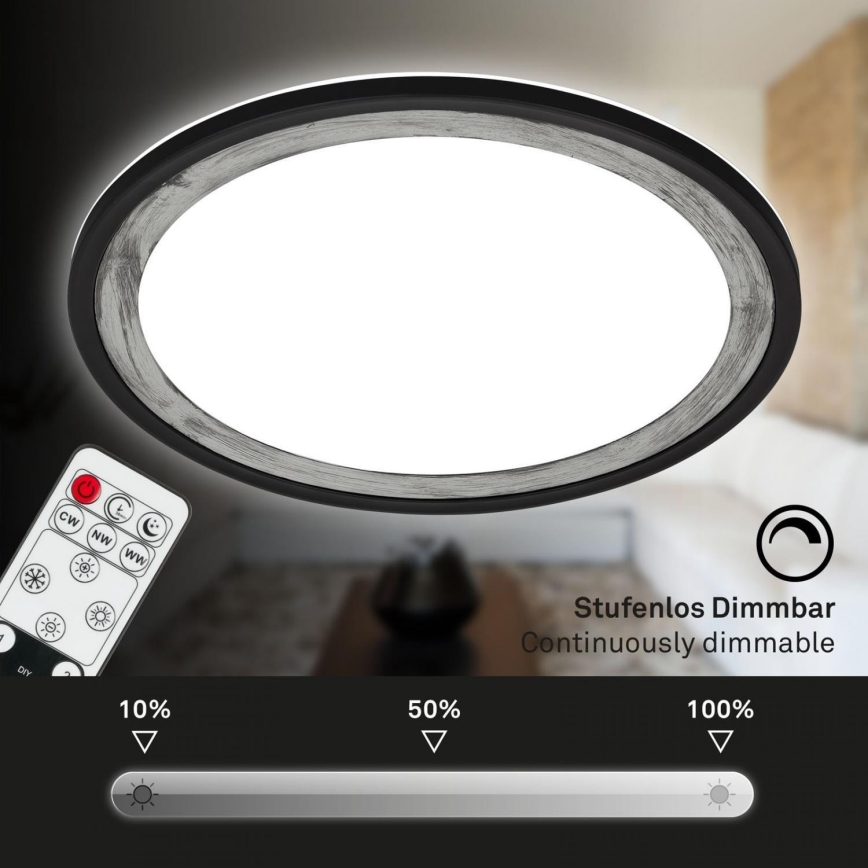 Brilo - Plafón LED regulable SLIM LED/22W/230V 2700-6500K + control remoto