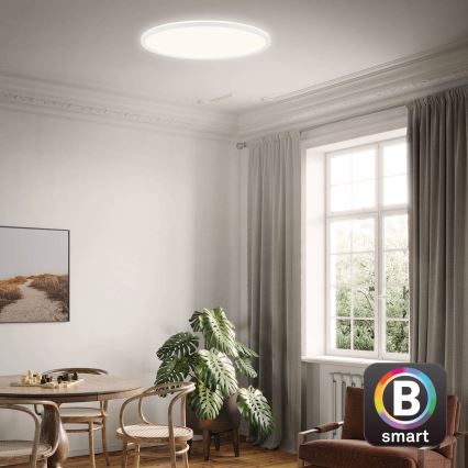 Brilo - Plafón LED regulable SLIM LED/22W/230V 2700-6500K Wi-Fi Tuya + control remoto