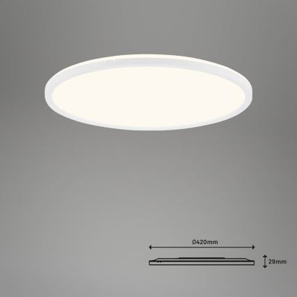 Brilo - Plafón LED regulable SLIM LED/22W/230V 2700-6500K Wi-Fi Tuya + control remoto