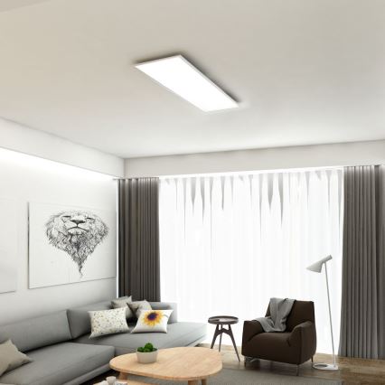 Brilo - Plafón LED regulable SLIM LED/24W/230V 3000-6500K 100x25 cm + control remoto