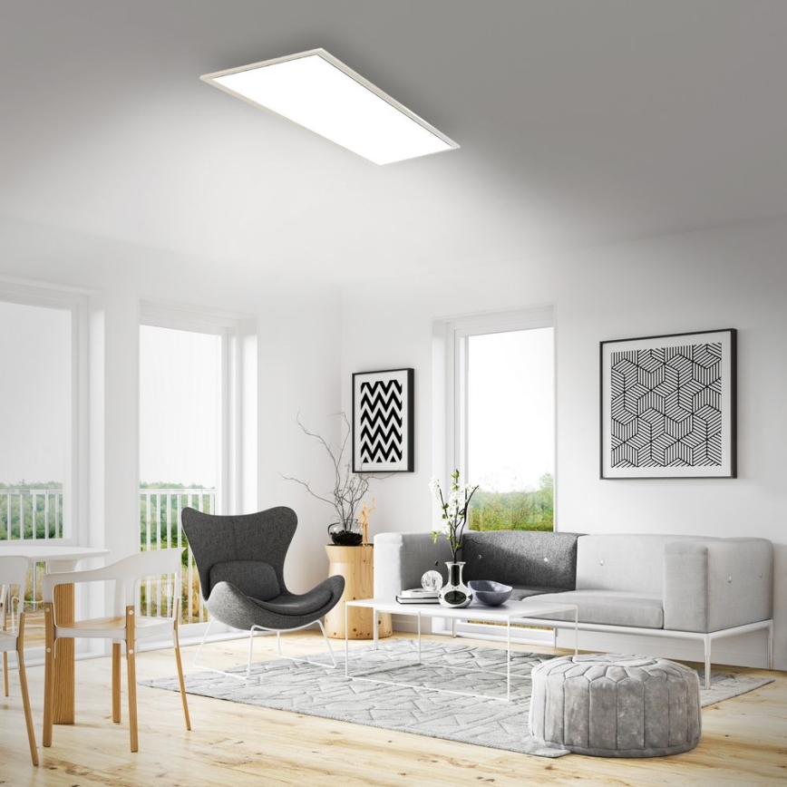 Brilo - Plafón LED regulable SLIM LED/24W/230V 3000-6500K 100x25 cm + control remoto