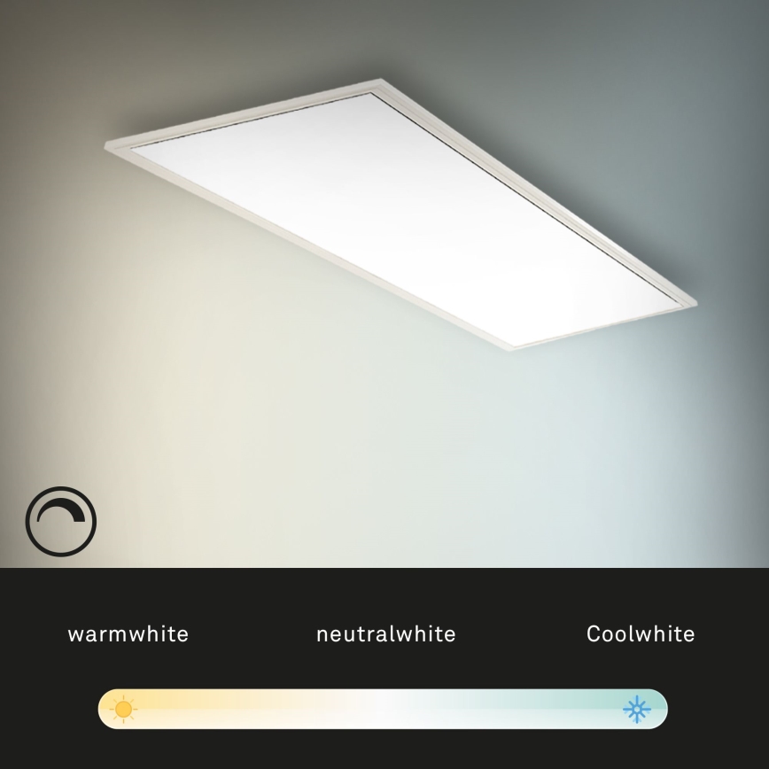 Brilo - Plafón LED regulable SLIM LED/24W/230V 3000-6500K 100x25 cm + control remoto