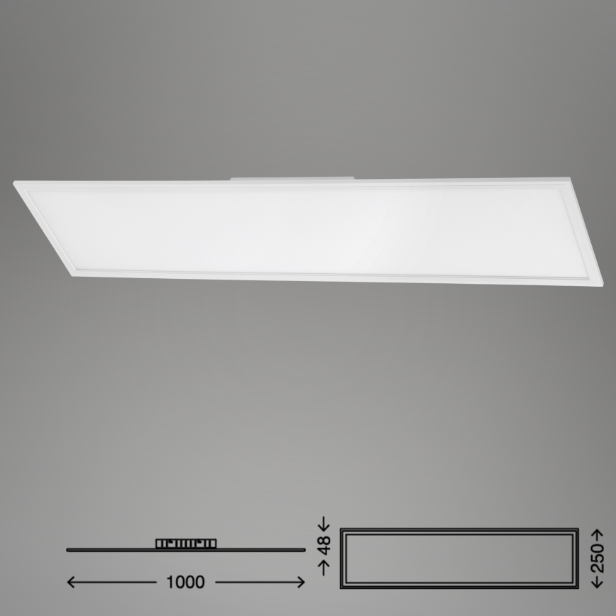 Brilo - Plafón LED regulable SLIM LED/24W/230V 3000-6500K 100x25 cm + control remoto
