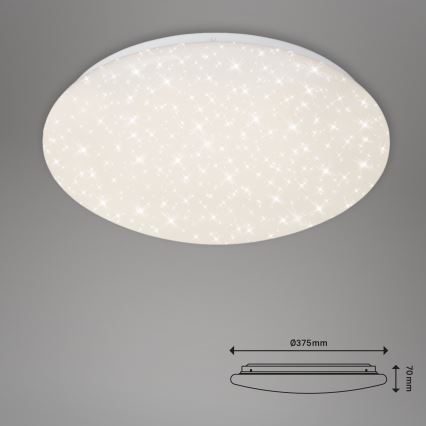 Brilo - Plafón LED regulable STARRY SKY LED/22W/230V 3000-6000K + control remoto