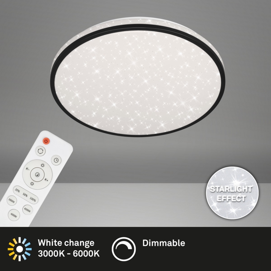 Brilo - Plafón LED regulable STARRY SKY LED/24W/230V 3000-6000K + control remoto