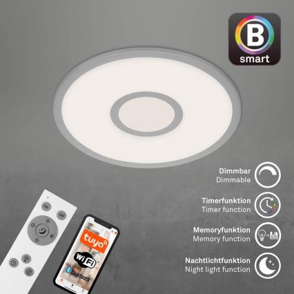 Brilo - Plafón LED RGB regulable CENTRO LED/24W/230V 2700-6500K Wi-Fi Tuya + control remoto