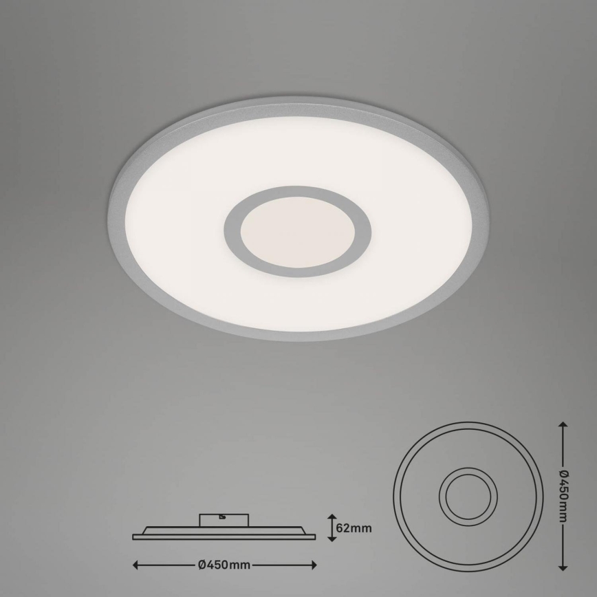 Brilo - Plafón LED RGB regulable CENTRO LED/24W/230V 2700-6500K Wi-Fi Tuya + control remoto
