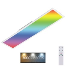 Brilo - Plafón regulable RGBW SLIM LED/40W/230V 3000-6500K + control remoto