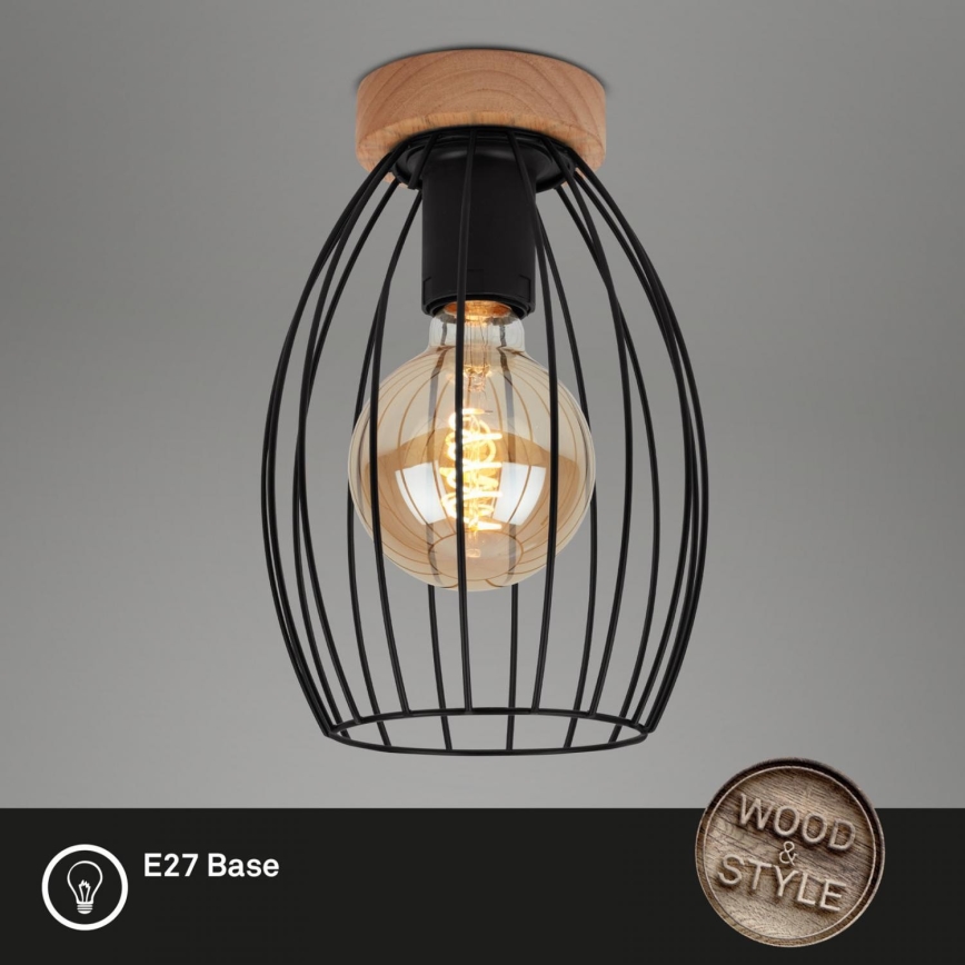 Brilo - Plafón WAKTU 1xE27/60W/230V árbol de caucho