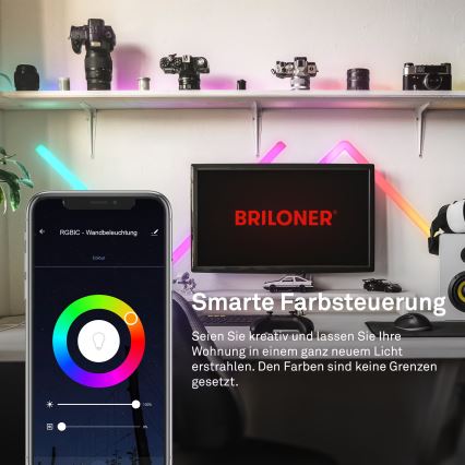 Brilo - Riel de luz regulable LED RGBIC Smart LED/24W/230V Wi-Fi Tuya
