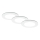 Brilo - SET 3x Lámpara empotrable de baño LED LED/4W/230V IP44 3000/4000K blanco