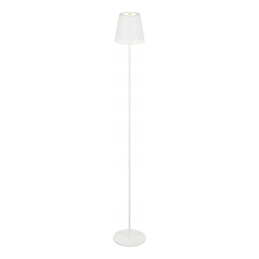 Briloner 1438016 - Lámpara de pie LED táctil regulable LED/3,5W/5V 3000K 130 cm blanco