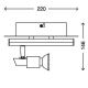 Briloner 2029-028 - Foco LED REN 1xGU10/3W/230V + LED/4W