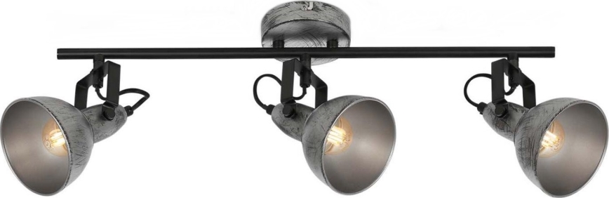 Briloner 2049-034 - Foco RETRO 3xE14/40W/230V gris