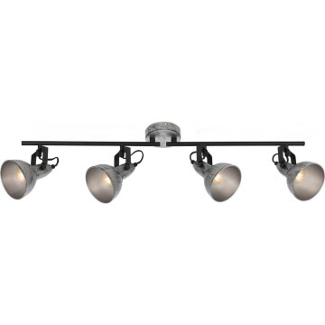 Briloner 2049-044 - Foco RETRO 4xE14/40W/230V gris
