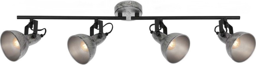 Briloner 2049-044 - Foco RETRO 4xE14/40W/230V gris
