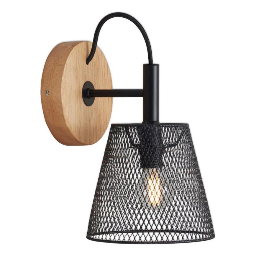 Briloner 2077-015 - Aplique WOOD & STYLE 1xE14/25W/230V árbol de caucho