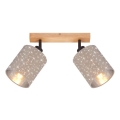 Briloner 2078-021 - Foco SPOTLIGHT 2xE27/25W/230V beige