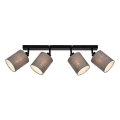 Briloner 2078-044 - Foco SPOTLIGHT 4xE27/25W/230V gris/negro