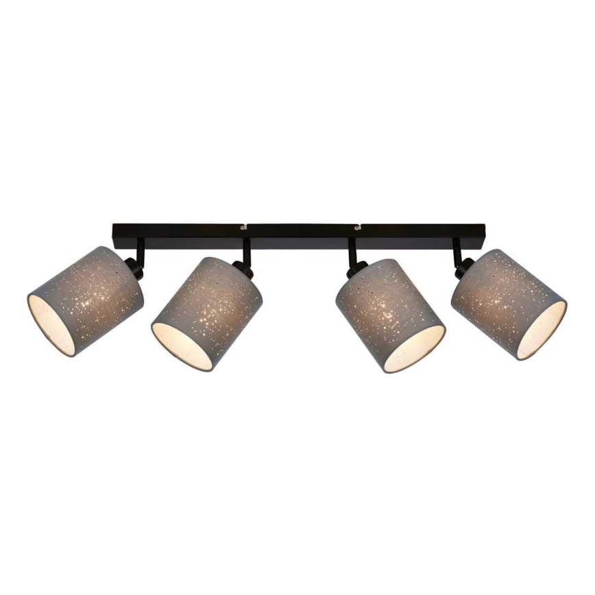 Briloner 2078-044 - Foco SPOTLIGHT 4xE27/25W/230V gris/negro