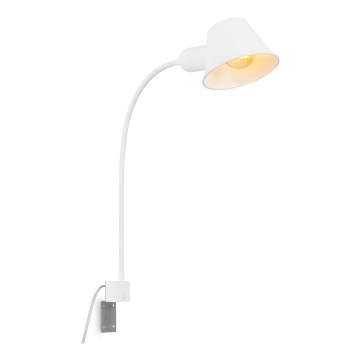 Briloner 2079-016 - Lámpara flexible de pared 1xE27/10W/230V blanco