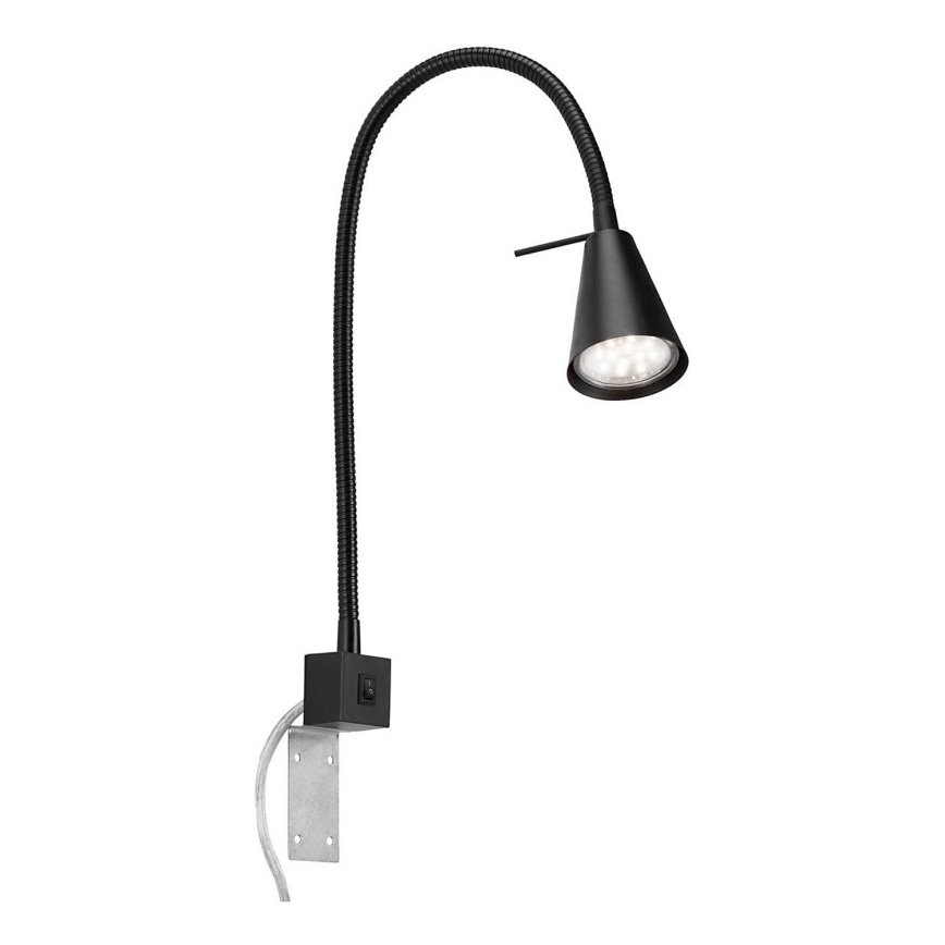 Briloner 2080-015 - Aplique LED COMFORT LIGHT 1xGU10/5W/230V negro