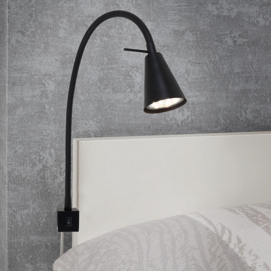 Briloner 2080-015 - Aplique LED COMFORT LIGHT 1xGU10/5W/230V negro