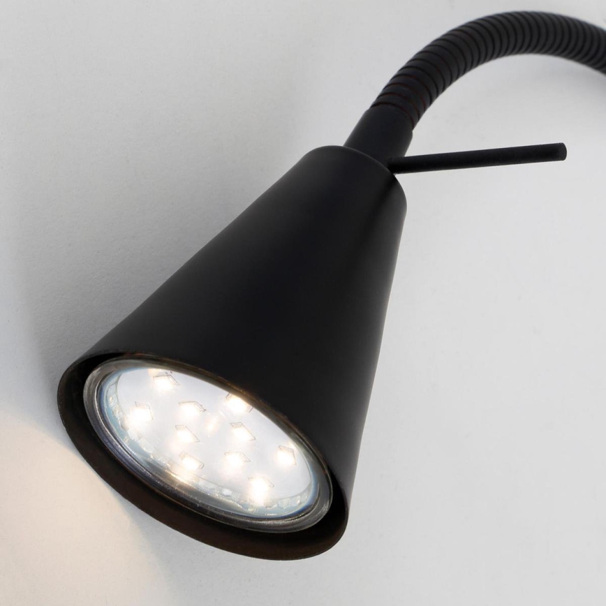 Briloner 2080-015 - Aplique LED COMFORT LIGHT 1xGU10/5W/230V negro